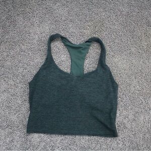 Fabletics Dark Green Racerback Top